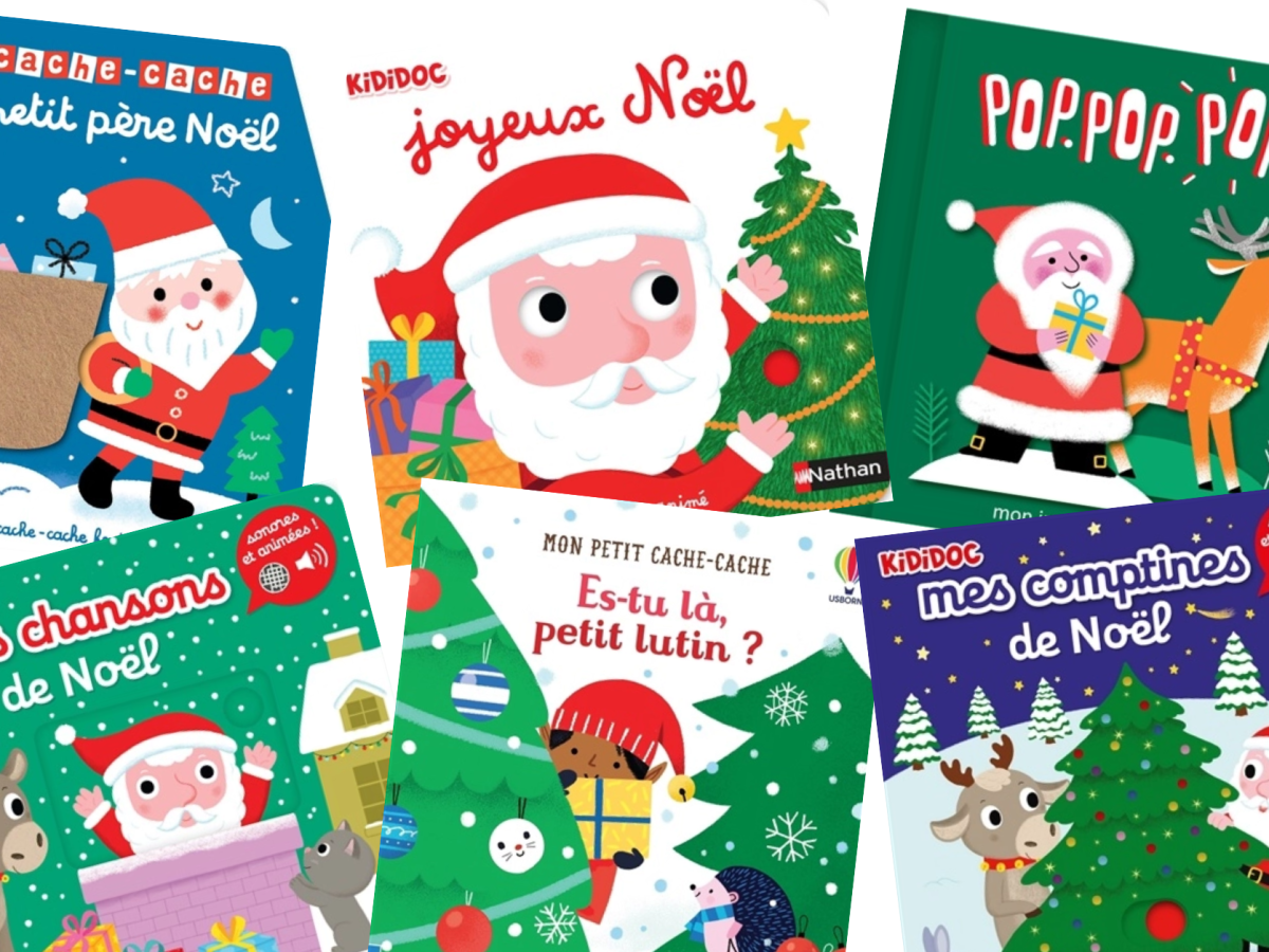 8 livres de Noël cartonnés pour les 0-3 ans